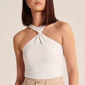PINK abercrombie & fitch twisted front top